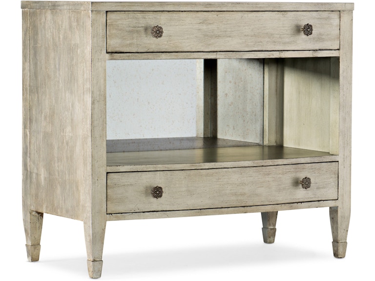 Hooker Furniture Bedroom Sanctuary Gemme Two Drawer Nightstand 5875-90015-95 at Norwood Furniture