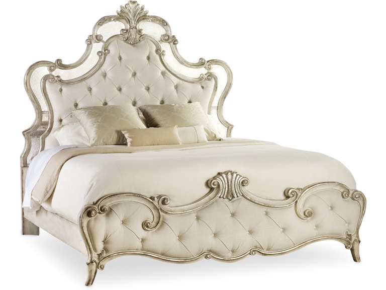 Hooker Furniture Bedroom Sanctuary Queen Upholstered Bed 5413-90850 at Norwood Furniture