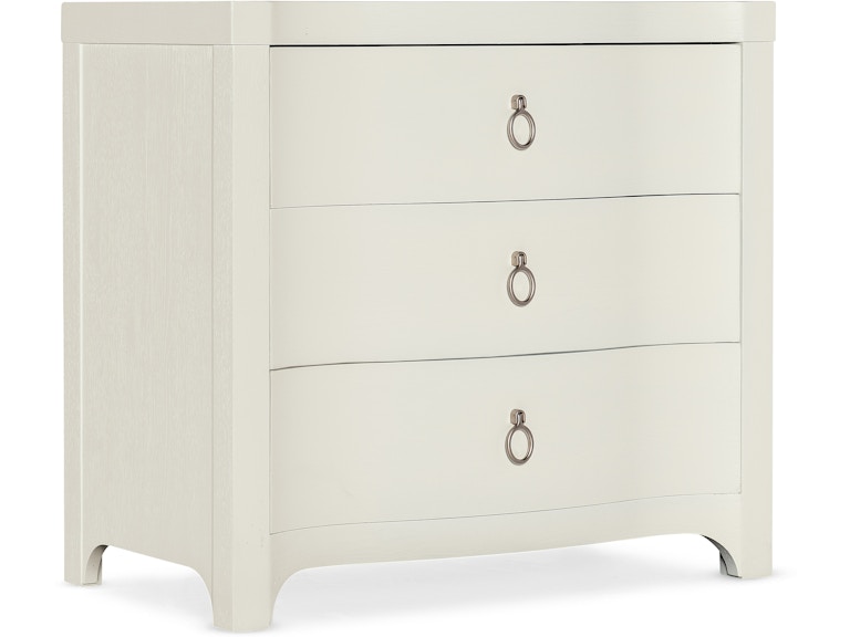 Hooker Furniture Bedroom Serenity Antigua Three Drawer Nightstand 6350-90116-02 at Norwood Furniture