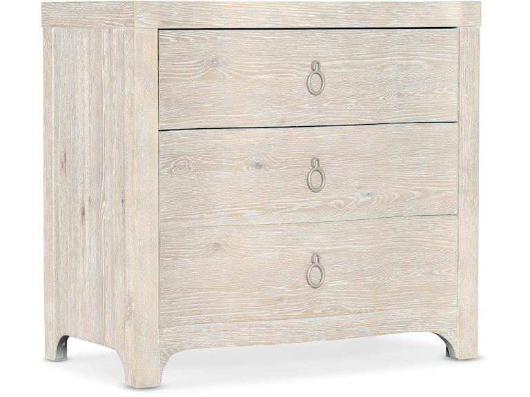 Hooker Furniture Bedroom Serenity Antigua Three Drawer Nightstand 6350-90116-80 at Norwood Furniture