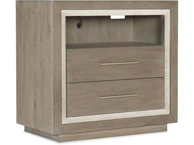 Hooker Furniture Bedroom Serenity Balboa Two Drawer Nightstand 6350-90016-95 at Norwood Furniture