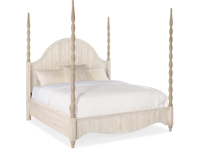 Hooker Furniture Bedroom Serenity Jetty King Poster Bed 6350-90666-80 at Norwood Furniture