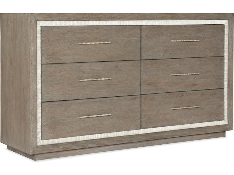 Hooker Furniture Bedroom Serenity Mainstay Six Drawer Dresser 6350-90002-95 at Norwood Furniture