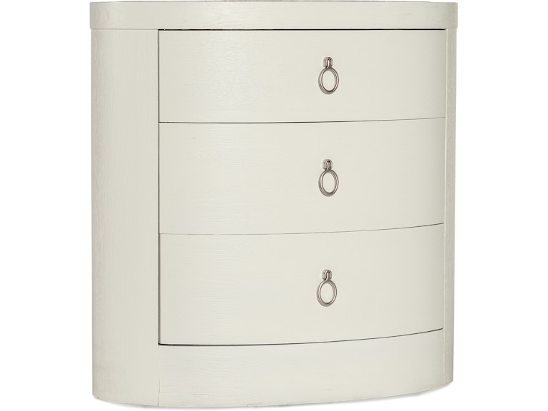 Hooker Furniture Bedroom Serenity Wavecrest Oval Nightstand 6350-90115-02 at Norwood Furniture