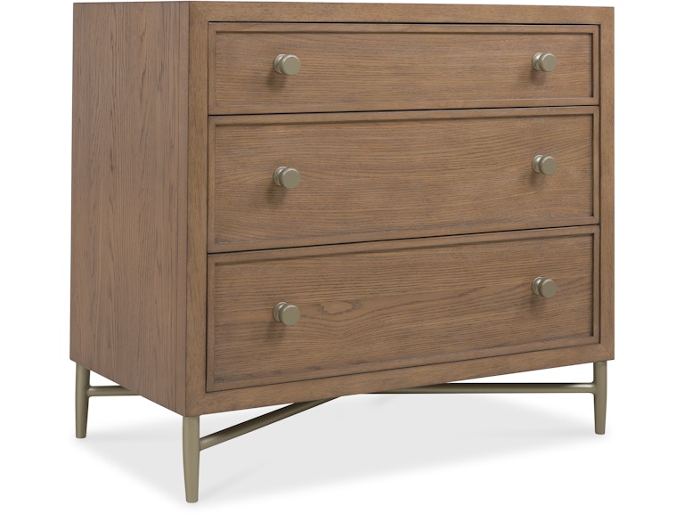 Hooker Furniture Bedroom Sonnet Three-Drawer Nightstand 6072-90216-85 at Norwood Furniture