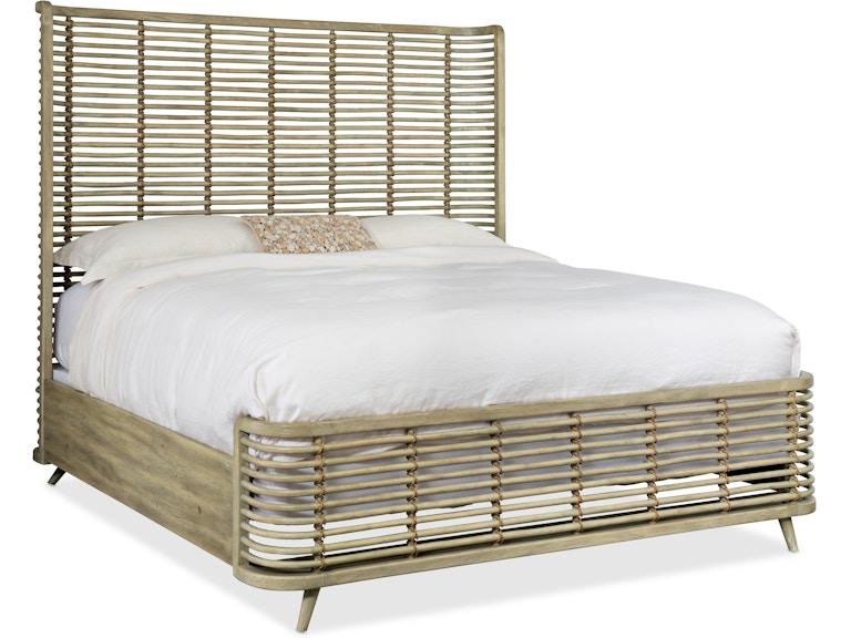 Hooker Furniture Bedroom Surfrider King Rattan Bed 6015-90266-80 at Norwood Furniture