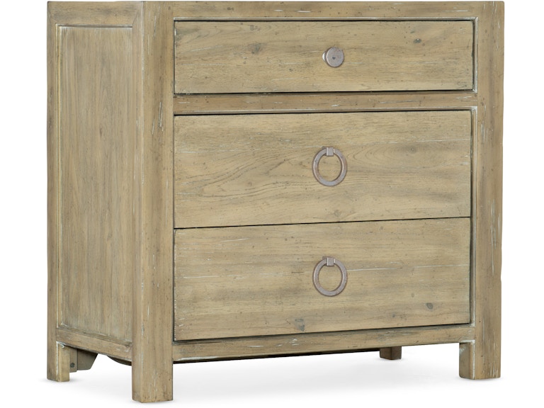 Hooker Furniture Bedroom Surfrider Three-Drawer Nightstand 6015-90016-80 at Norwood Furniture