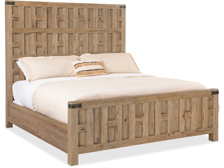 Hooker Furniture Bedroom Vineyard Row King Panel Bed 6952-90266-80 at Norwood Furniture