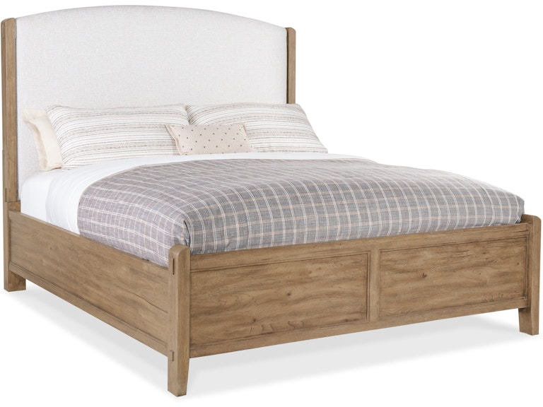 Hooker Furniture Bedroom Vineyard Row King Upholstered Bed 6952-90866-80 at Norwood Furniture
