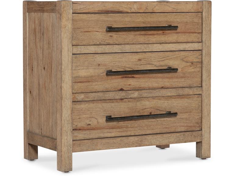 Hooker Furniture Bedroom Vineyard Row Three-Drawer Nightstand 6952-90116-80 at Norwood Furniture