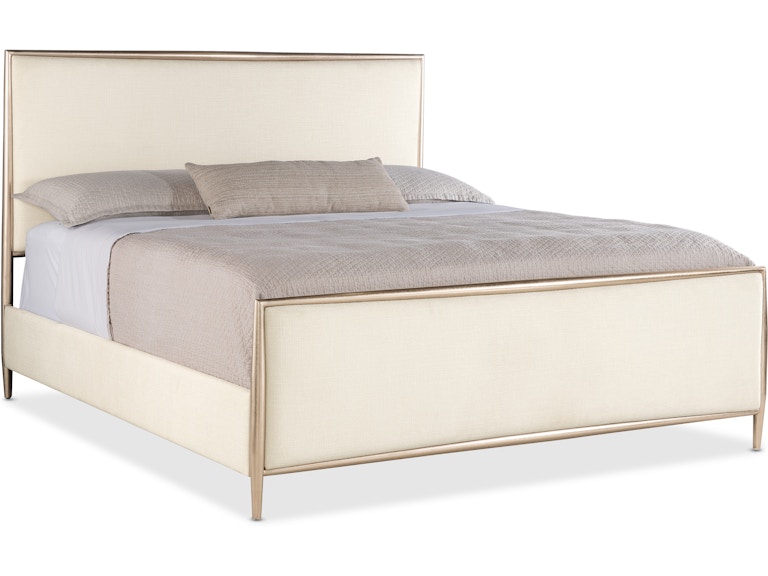 Hooker Furniture Bedroom Westwood King Upholstered Metal Bed 6133-90166-95 at Norwood Furniture