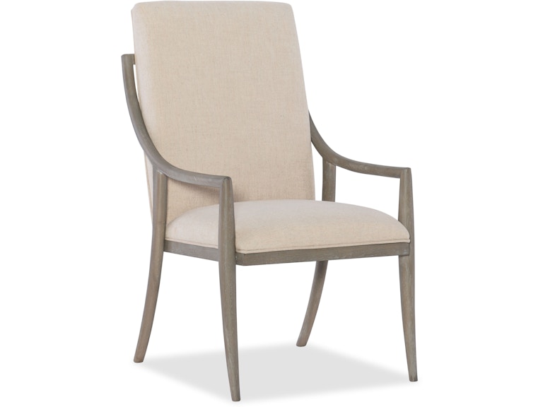 Hooker Furniture Casual Dining Affinity Host Chair - 2 per carton/price ea 6050-75500-GRY at Norwood Furniture