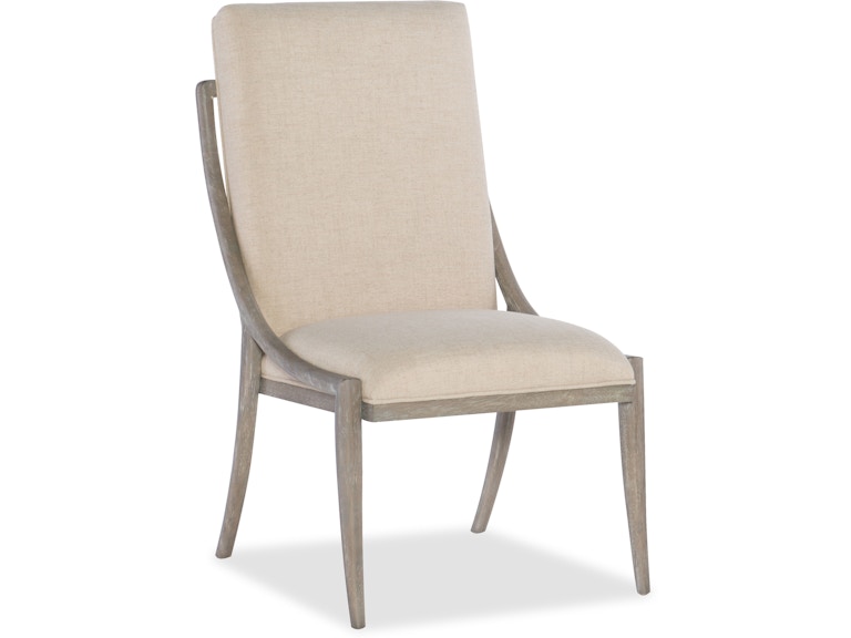 Hooker Furniture Casual Dining Affinity Slope Side Chair - 2 per carton/price ea 6050-75510-GRY at Norwood Furniture