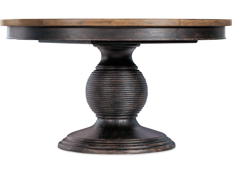 Hooker Furniture Casual Dining Americana Round Pedestal Dining Table w/1-22in leaf 7050-75203-89 at Norwood Furniture