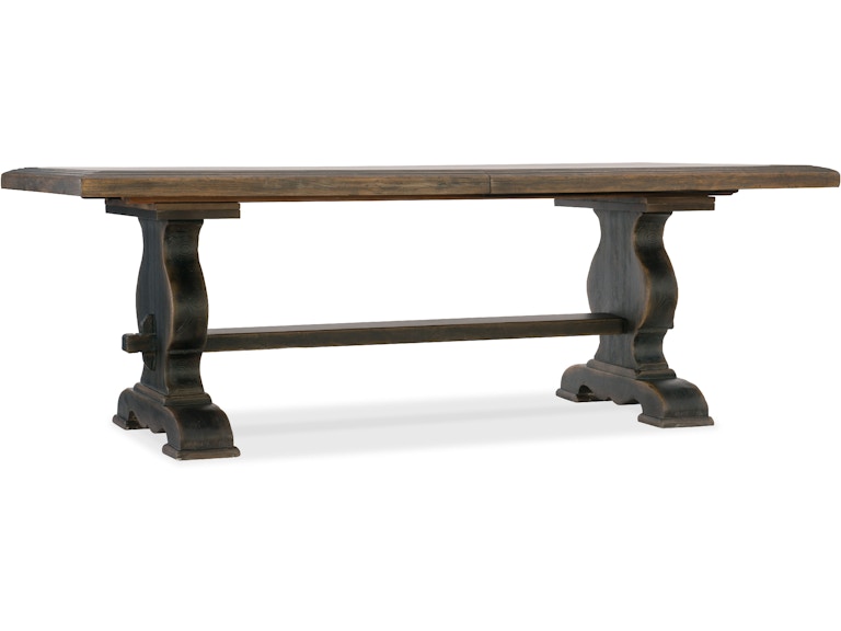 Hooker Furniture Casual Dining Bandera 86in Table w/2-18in Leaves 5960-75200-BRN at Norwood Furniture