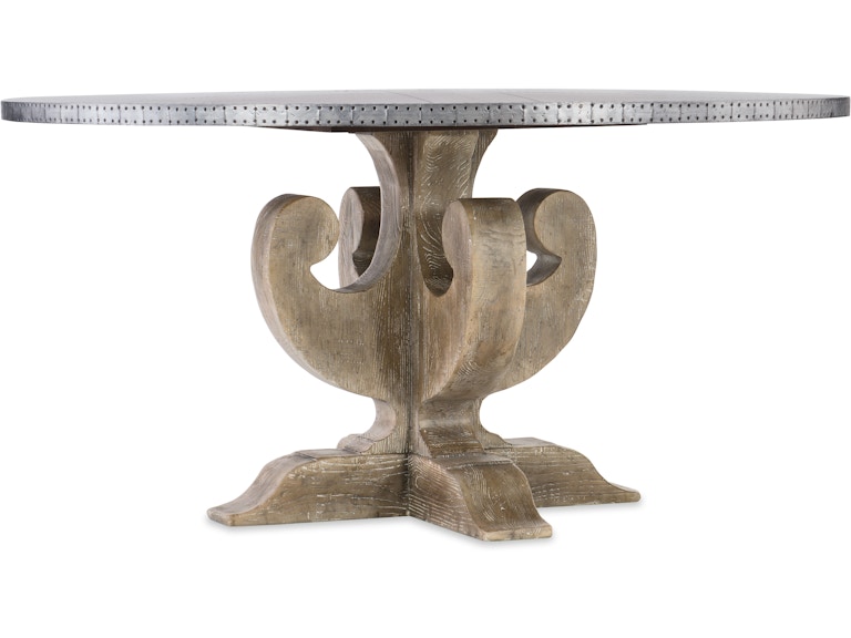 Hooker Furniture Casual Dining Boheme Ascension 60in Zinc Round Dining Table 5750-75213-SLV at Norwood Furniture