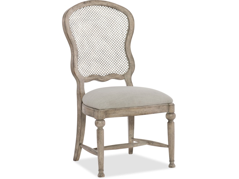 Hooker Furniture Casual Dining Boheme Gaston Metal Back Side Chair - 2 per carton/price ea 5750-75411-LTWD at Norwood Furniture