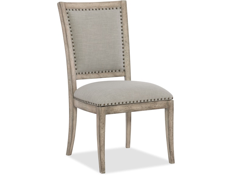 Hooker Furniture Casual Dining Boheme Vitton Upholstered Side Chair - 2 per carton/price ea 5750-75410-LTWD at Norwood Furniture