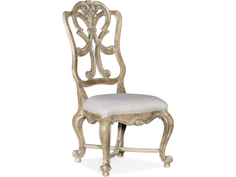 Hooker Furniture Casual Dining Castella Wood Back Side Chair - 2 per carton/price ea 5878-75411-80 at Norwood Furniture