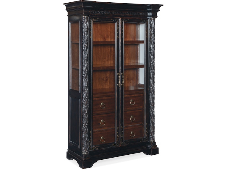 Hooker Furniture Casual Dining Charleston Display Cabinet 6750-75906-00 at Norwood Furniture