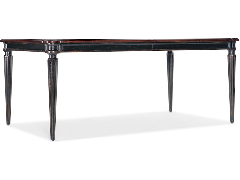Hooker Furniture Casual Dining Charleston Rectangle Leg Dining Table w-2-22in leaves 6750-75200-00 at Norwood Furniture