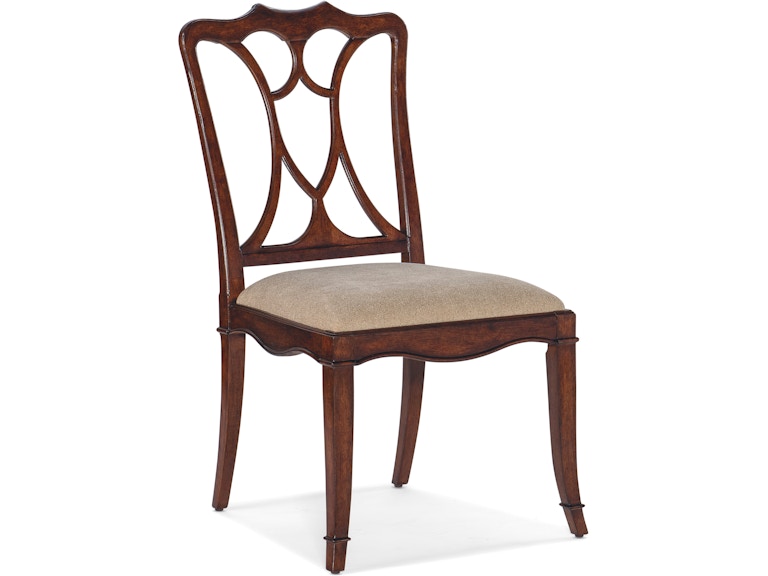 Hooker Furniture Casual Dining Charleston Upholstered Seat Side Chair-2 per carton/price ea 6750-75310-85 at Norwood Furniture