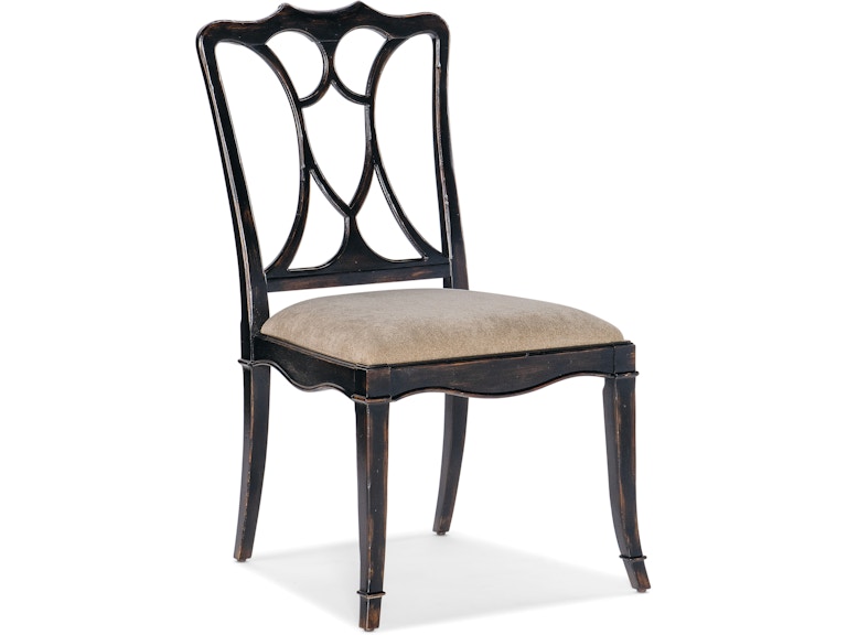 Hooker Furniture Casual Dining Charleston Upholstered Seat Side Chair-2 per carton/price ea 6750-75310-97 at Norwood Furniture