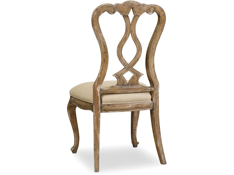 Hooker Furniture Casual Dining Chatelet Splatback Side Chair - 2 per carton/price ea 5300-75410 at Norwood Furniture