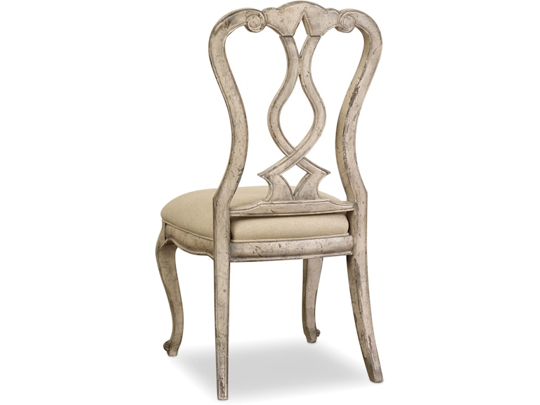 Hooker Furniture Casual Dining Chatelet Splatback Side Chair - 2 per carton/price ea 5350-75410 at Norwood Furniture