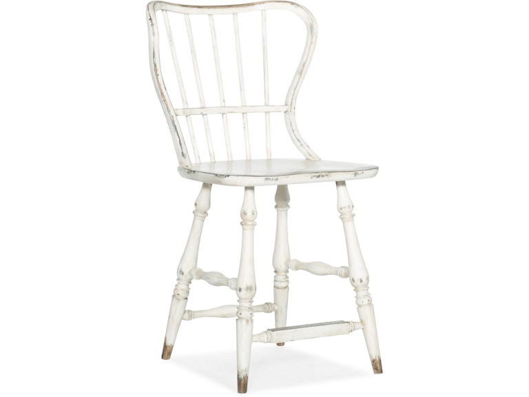 Hooker Furniture Casual Dining Ciao Bella Spindle Back Counter Stool-White 5805-75351-02 at Norwood Furniture