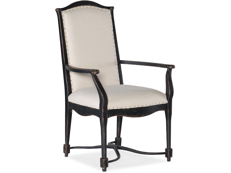 Hooker Furniture Casual Dining Ciao Bella Upholstered Back Arm Chair - 2 per carton/price ea 5805-75300-99 at Norwood Furniture