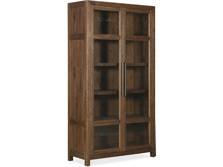 Hooker Furniture Casual Dining Driftwood Display Cabinet 6820-75906-85 at Norwood Furniture