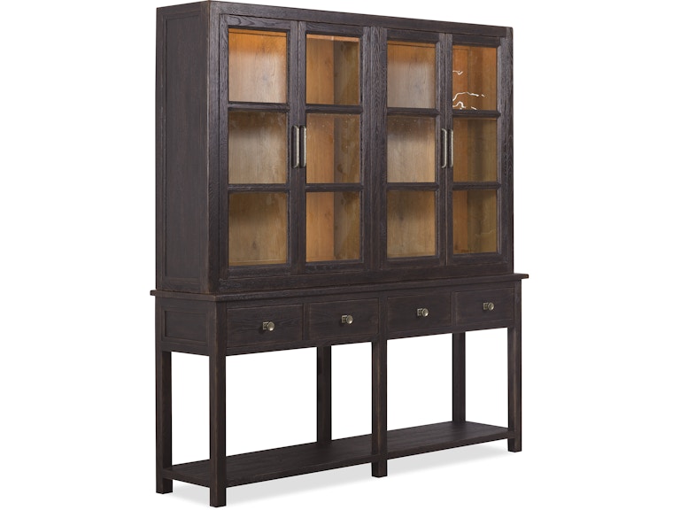 Hooker Furniture Casual Dining Driftwood Display Sideboard 6820-75900-99 at Norwood Furniture