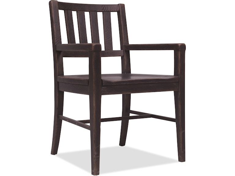 Hooker Furniture Casual Dining Driftwood Splatback Arm Chair 2 per carton -price ea 6820-75301-99 at Norwood Furniture