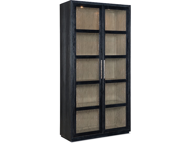 Hooker Furniture Casual Dining Linville Falls Shou Sugi Ban Curio Cabinet 6150-75906-99 at Norwood Furniture