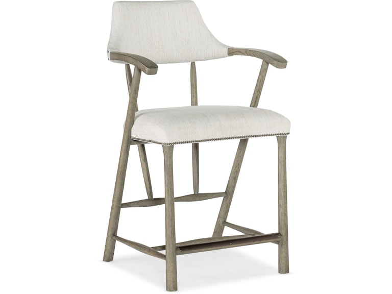 Hooker Furniture Casual Dining Linville Falls Stack Rock Counter Stool 6150-75350-85 at Norwood Furniture