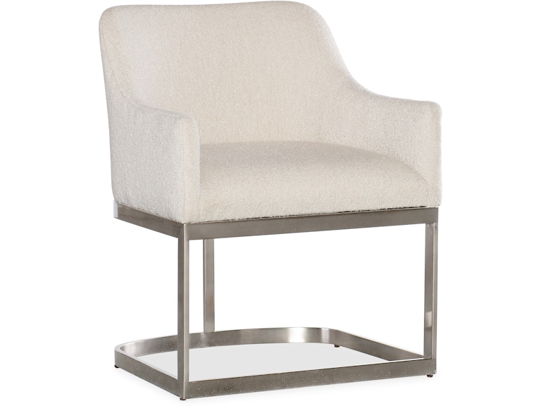 Hooker Furniture Casual Dining Modern Mood Upholstered Arm Chair w/Metal Base 6850-75300-95 at Norwood Furniture