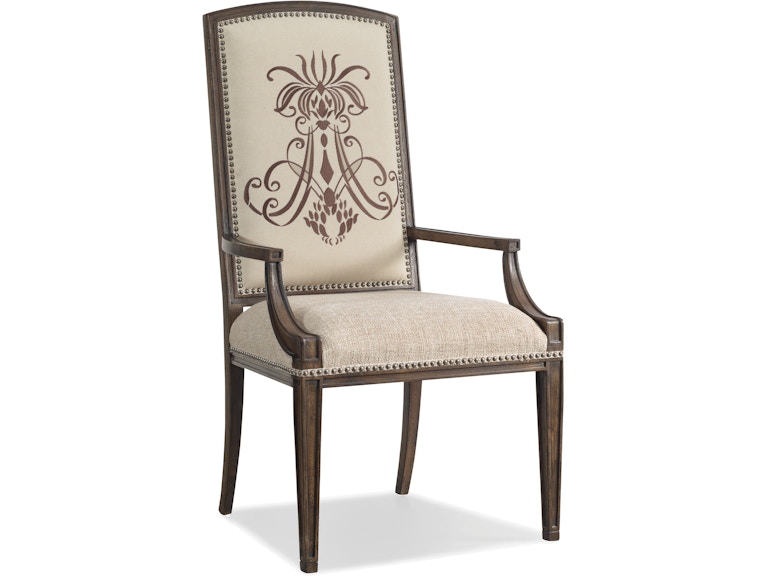 Hooker Furniture Casual Dining Rhapsody Insignia Arm Chair - 2 per carton/price ea 5070-75400 at Norwood Furniture
