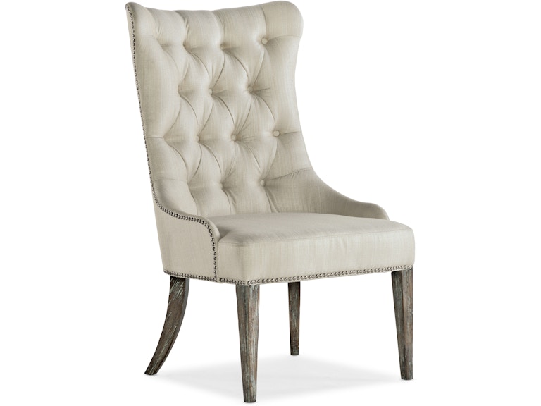Hooker Furniture Casual Dining Sanctuary Hostesse Upholstered Chair - 2 per carton/price ea 5865-75415-80 at Norwood Furniture