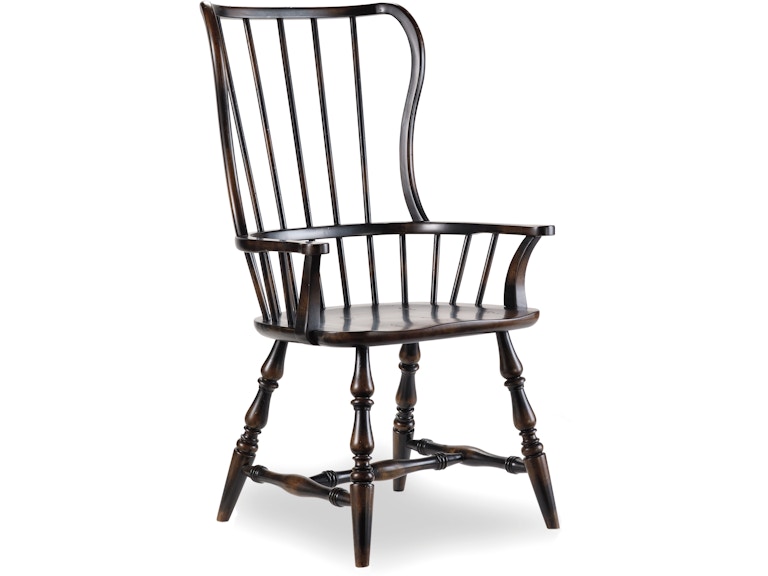Hooker Furniture Casual Dining Sanctuary Spindle Arm Chair - 2 per carton/price ea 3005-75300 at Norwood Furniture
