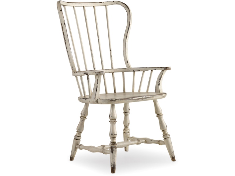 Hooker Furniture Casual Dining Sanctuary Spindle Back Arm Chair - 2 per carton/price ea 5403-75300 at Norwood Furniture