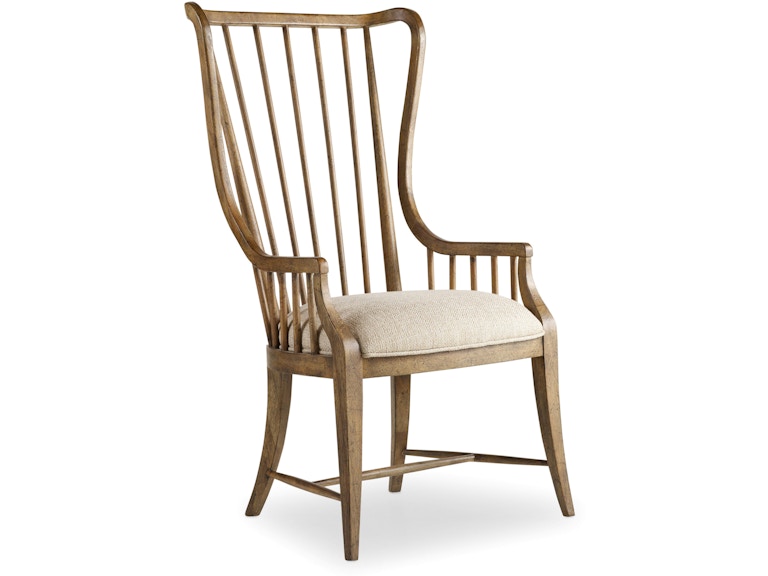 Hooker Furniture Casual Dining Sanctuary Tall Spindle Arm Chair - 2 per carton/price ea 5401-75400 at Norwood Furniture