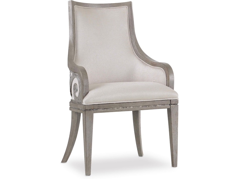 Hooker Furniture Casual Dining Sanctuary Upholstered Arm Chair - 2 per carton/price ea 5603-75400-LTBR at Norwood Furniture