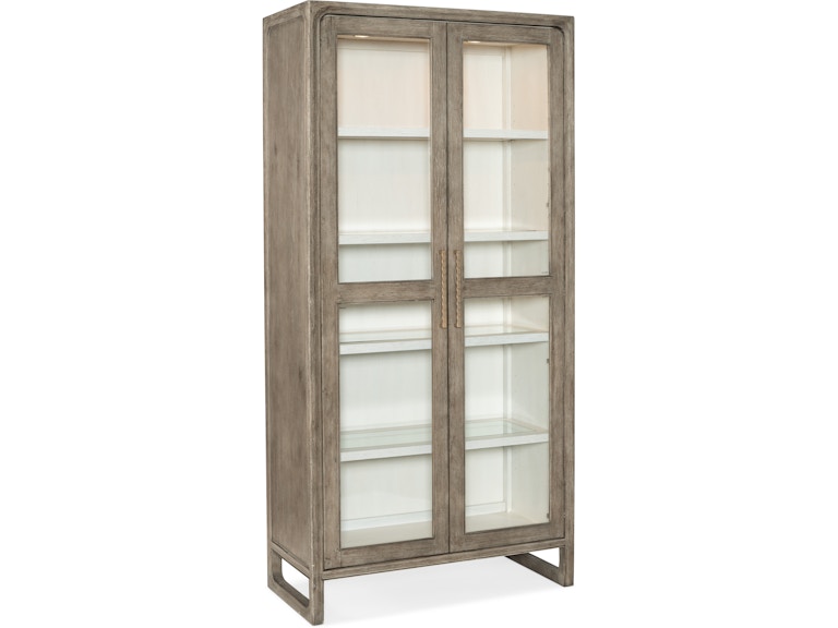 Hooker Furniture Casual Dining Serenity Sanderling Display Cabinet 6350-75906-95 at Norwood Furniture