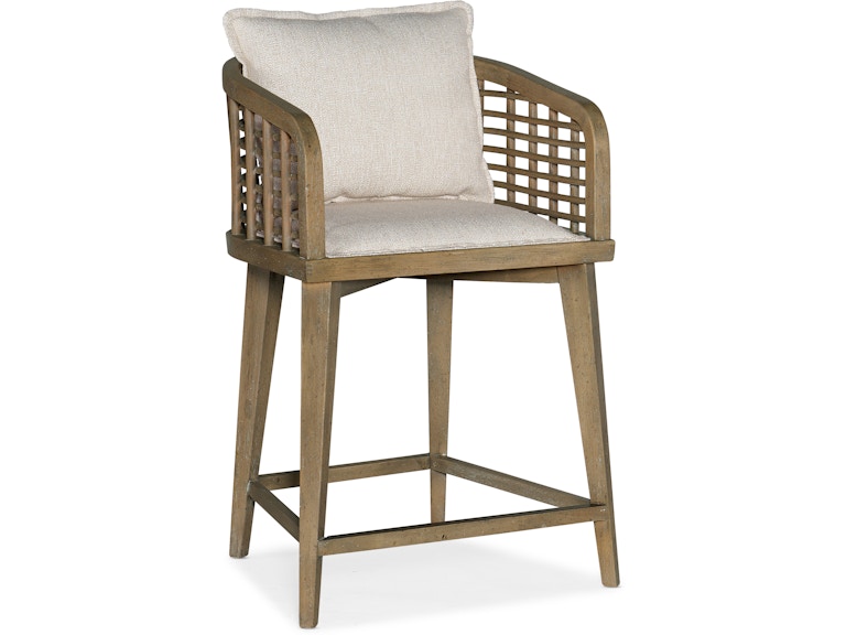 Hooker Furniture Casual Dining Sundance Barrel Back Counter Stool 6015-75350-89 at Norwood Furniture