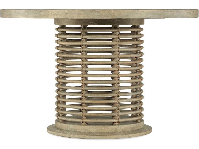 Hooker Furniture Casual Dining Surfrider 48in Rattan Round Dining Table 6015-75203-80 at Norwood Furniture