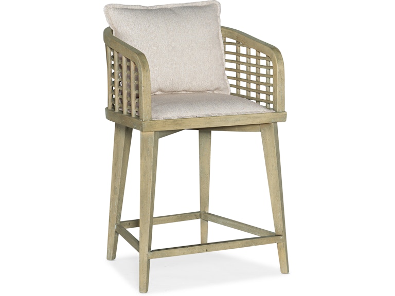 Hooker Furniture Casual Dining Surfrider Barrel Back Counter Stool 6015-75350-80 at Norwood Furniture