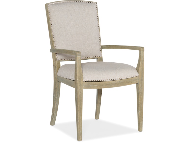 Hooker Furniture Casual Dining Surfrider Carved Back Arm Chair-2 per ctn/price ea 6015-75401-80 at Norwood Furniture