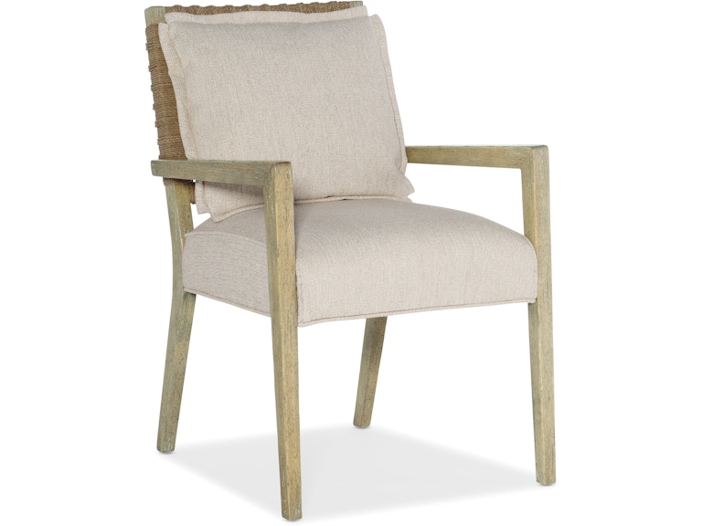 Hooker Furniture Casual Dining Surfrider Woven Back Arm Chair-2 per ctn/price ea 6015-75301-80 at Norwood Furniture