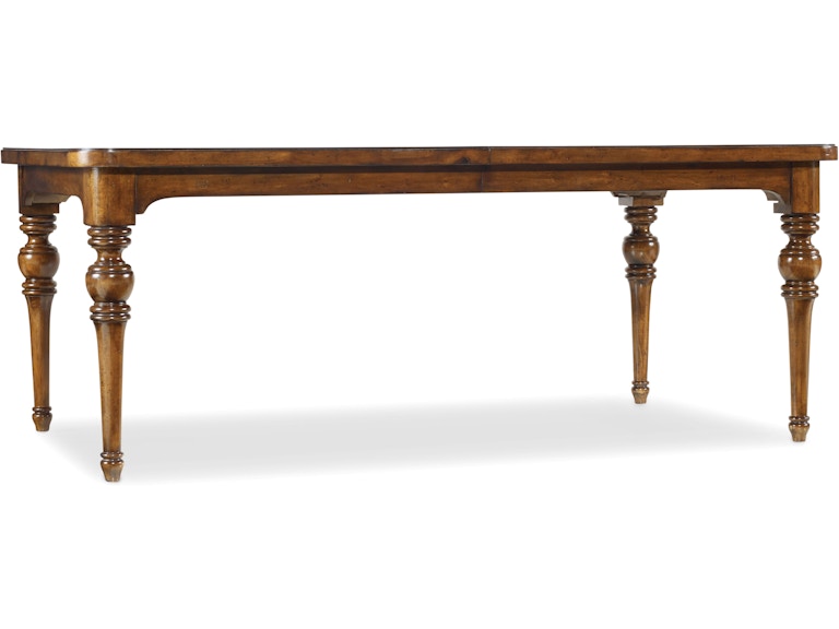 Hooker Furniture Casual Dining Tynecastle Rectangle Leg Dining Table with Two 18'' Leaves 5323-75200 at Norwood Furniture